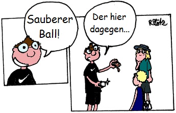 Sauberer Ball